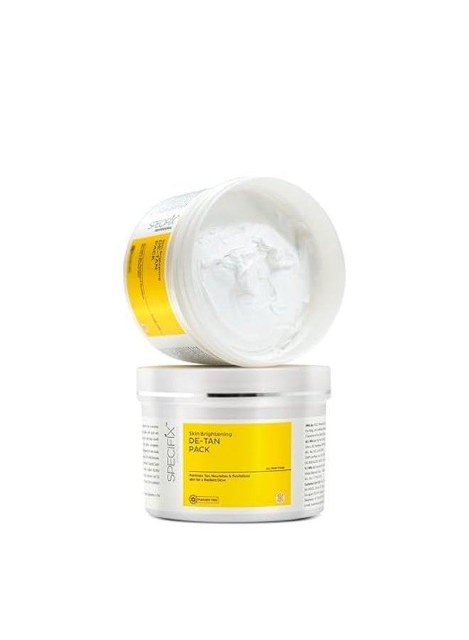 VLCC Specifix PROFESSIONAL Skin Brightening De-Tan Face Pack - 400g | With Glycolic Acid, Niacinamide, and Kojic Dipalmitate | Easy Tan Removal, Anti Pigmentation | For Dark Spots, and Dull Skin. - Image 1